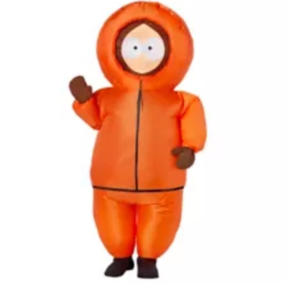 Orange Inflatable Men Costume Kenny